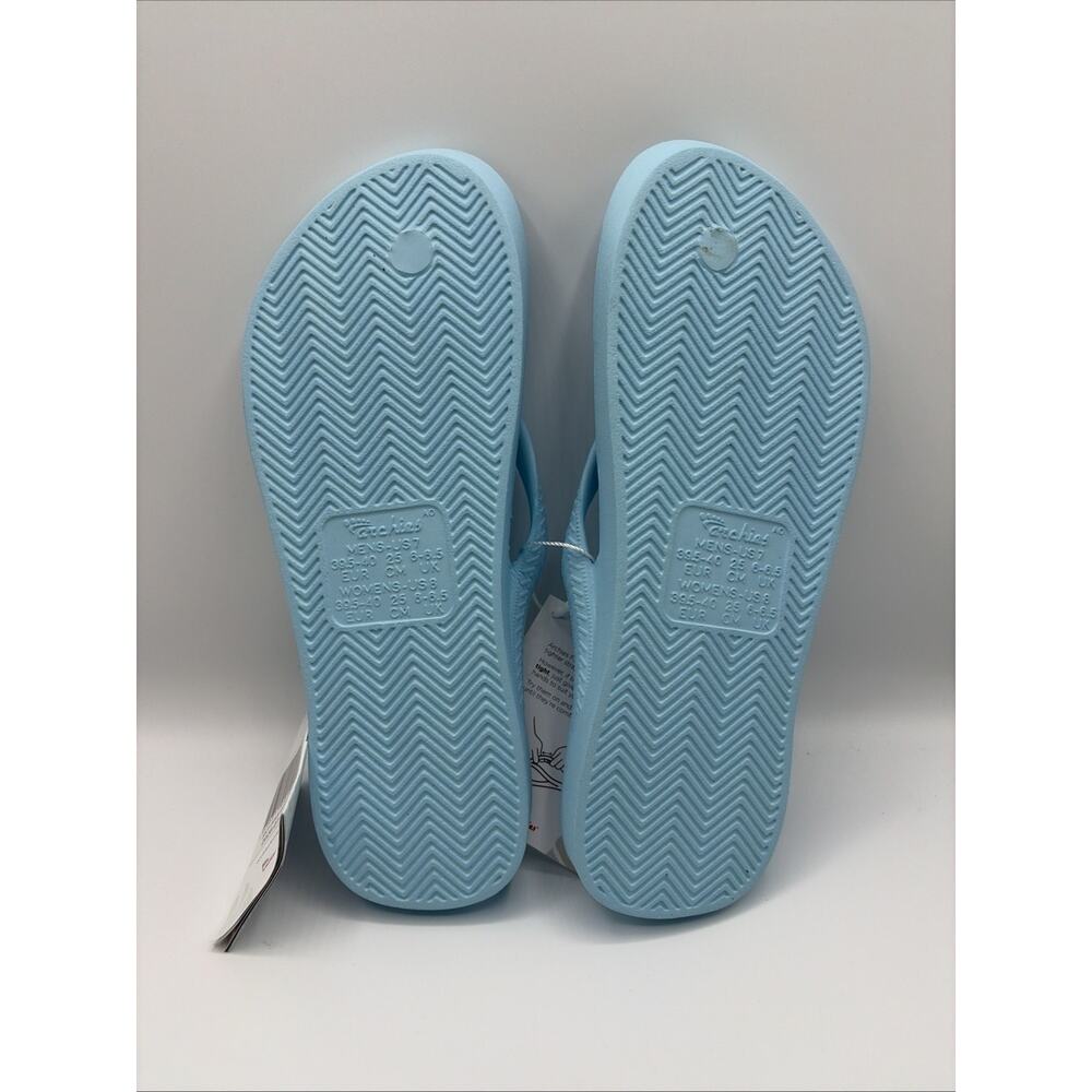 Archies Flip Flops Sandals Unisex Sky Blue M 7 W 8 Arch Support NWT - Picture 5 of 8